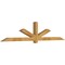 Ekena Millwork Kennewick Rough Sawn Timber Gable Bracket, Western Red Cedar, 108"W x 22"H x 4"D x 4"F, 5/12 Pitch GBW108X22X0404KEN00RWR - alternate 3